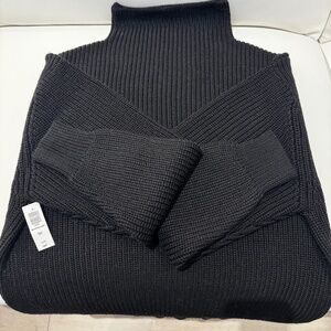 NWT - Wilfred Black Wool Turtleneck Sweater